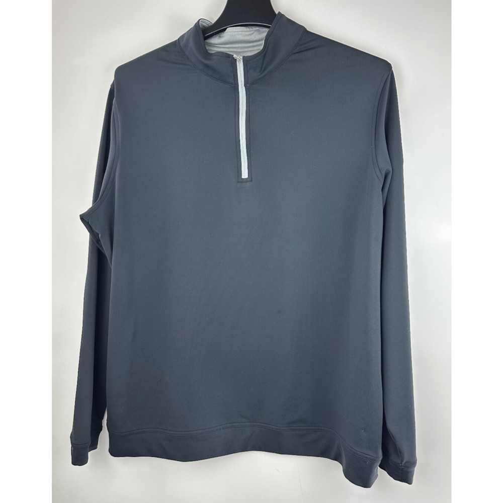 Peter Millar Men's Perth Stretch Loop Terry Quarter Zip Size XL *Company Logo - Picture 2 of 12